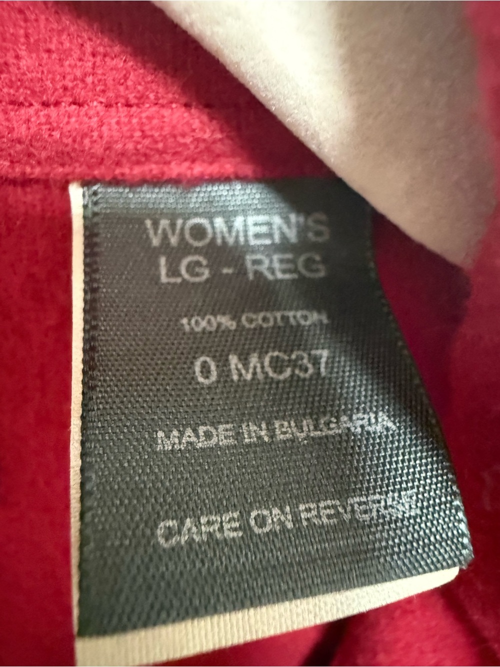 L.L. Bean Womens Pocket Red Long Sleeve Chamois Cloth Size L Y2K - Picture 5 of 8